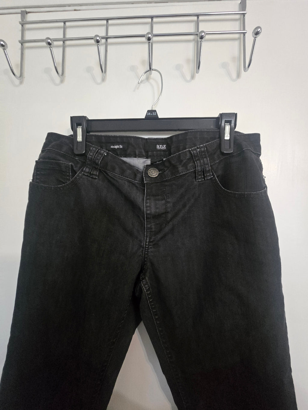 Ana A New Approach Womens Black Jeans Size 12