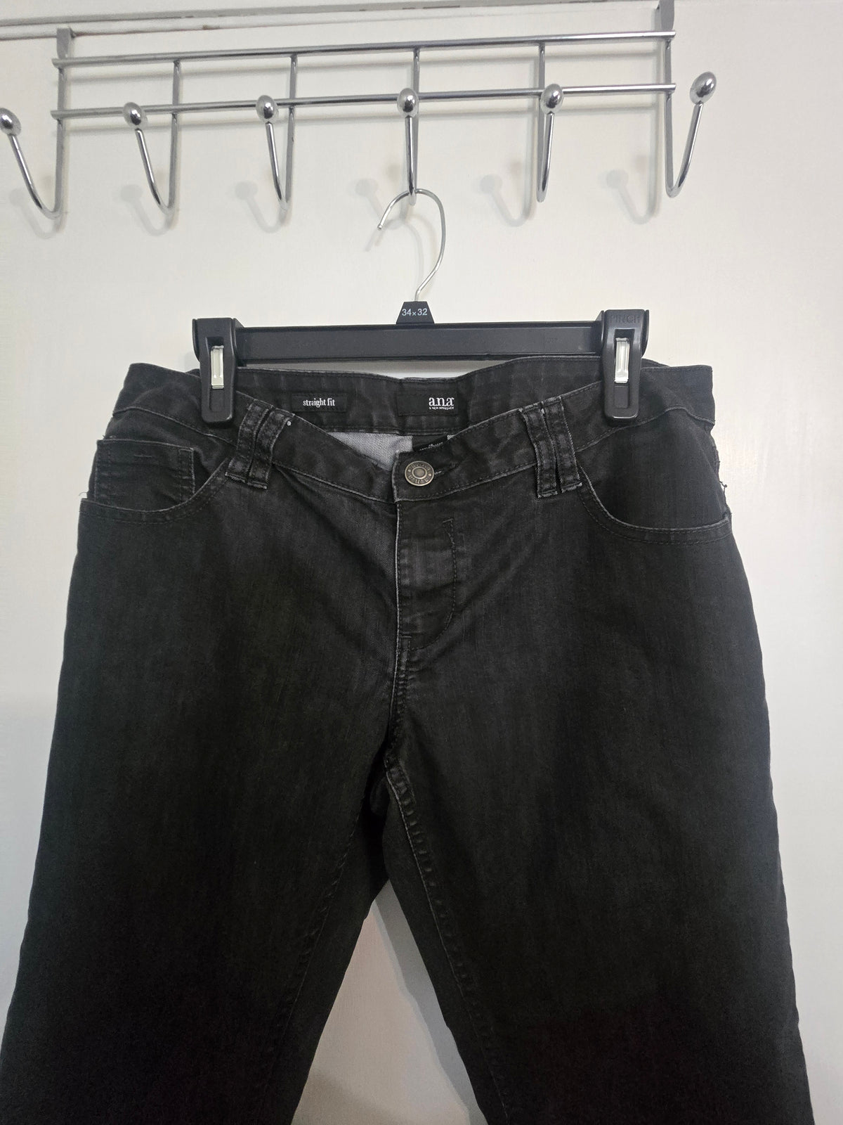 Ana A New Approach Womens Black Jeans Size 12